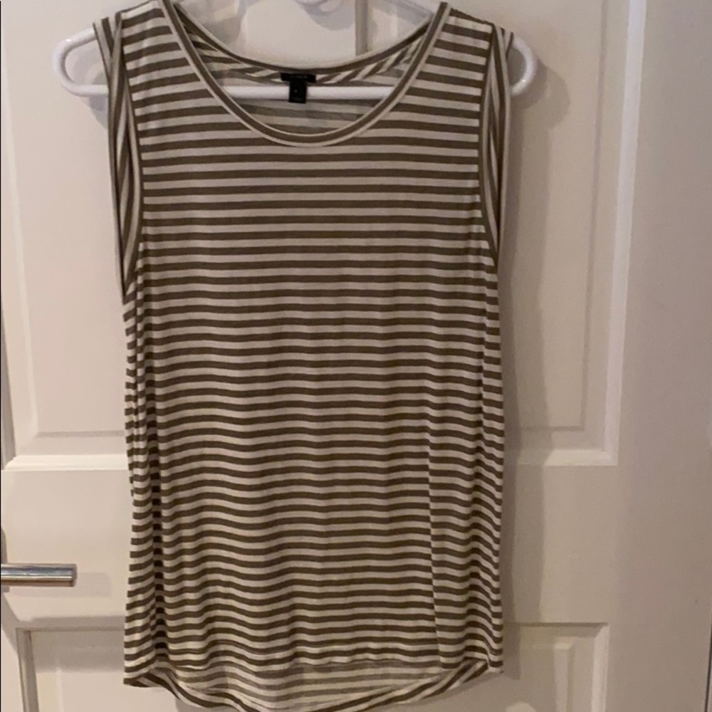 JCREW soft sleeveless stripped tank
